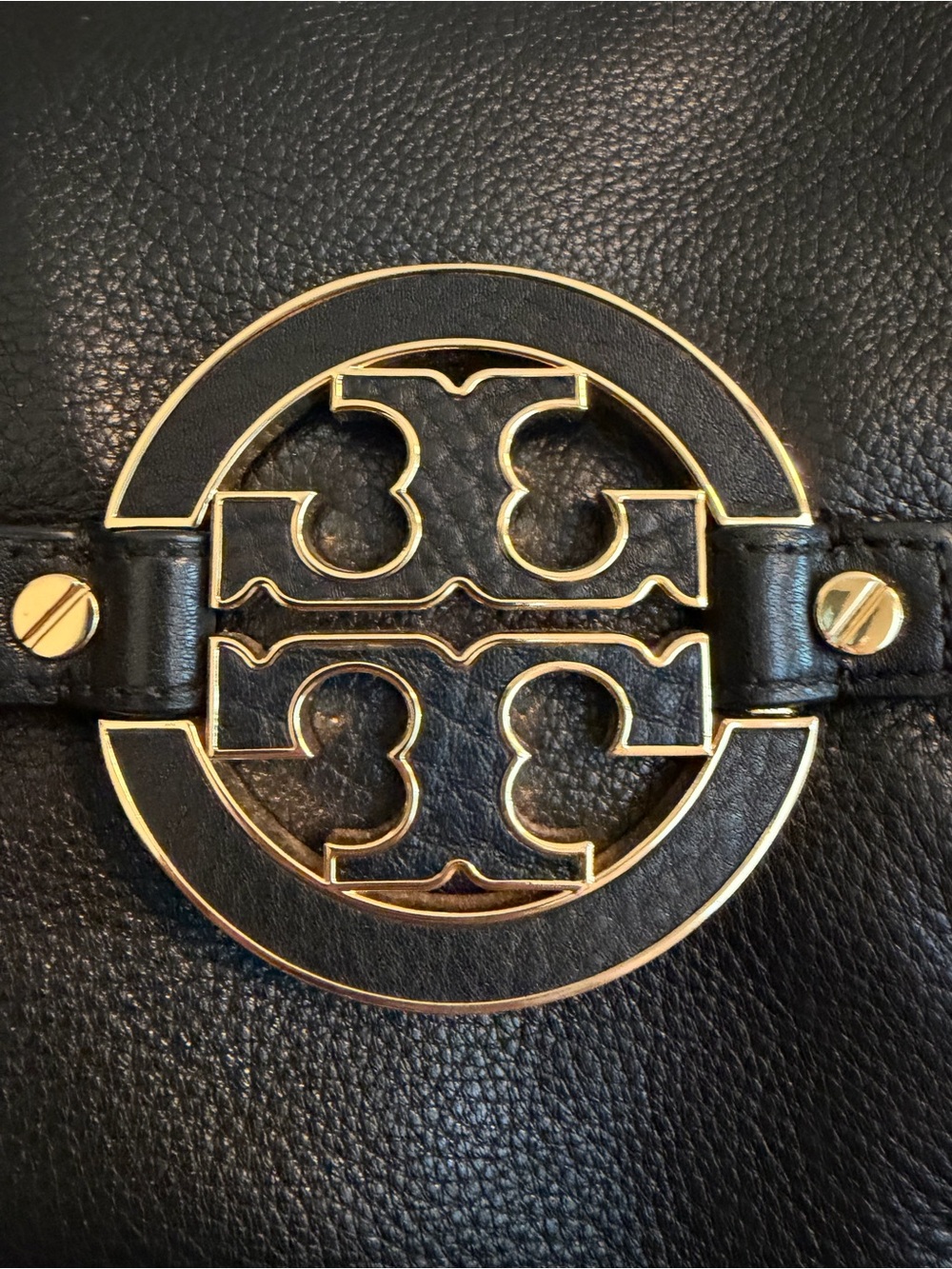 Tory Burch Black Leather Miller Dome Satchel with Gold Logo - Picture 3 of 11